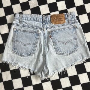 Levi's Blue Jean Shorts Vintage Style Distressed